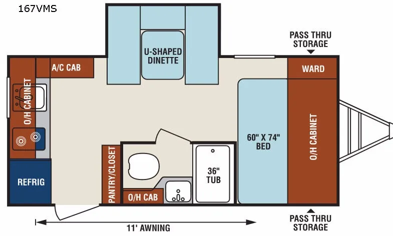 2018 Venture RV SONIC LITE 167VMS floor plan