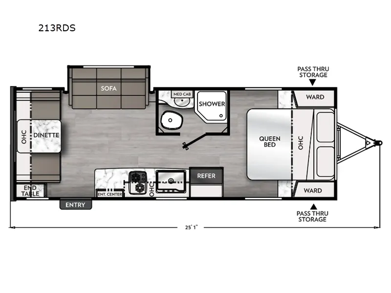 2026 Coachmen Apex Nano 213RDS floor plan