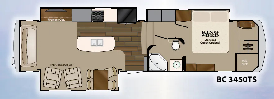 Heartland Big Country 3450TS floor plan