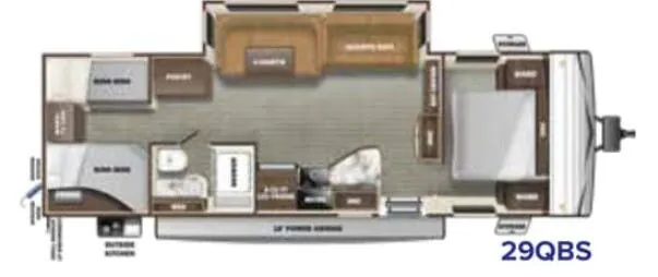 Starcraft Autumn Ridge 29QBS floor plan