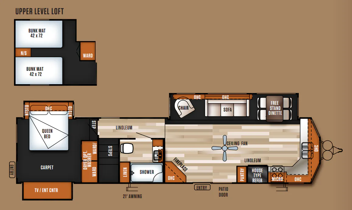 Forest River Salem Villa Estate 4102BFK floor plan