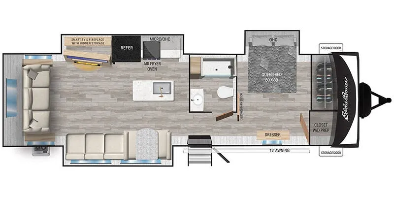 Heartland Eddie Bauer 31RL floor plan