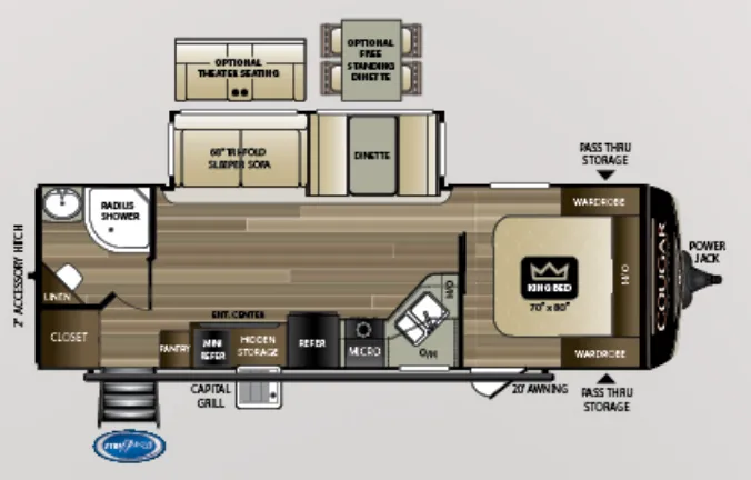 Keystone Cougar Half-Ton 26RBSWE exterior