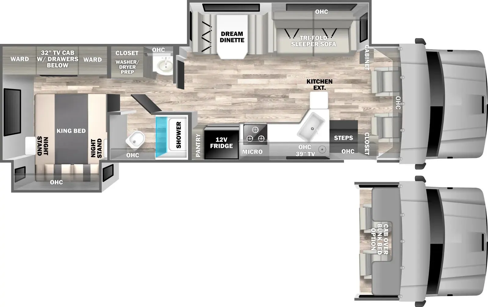 2026 Dynamax Europa 34SS - Floor plan