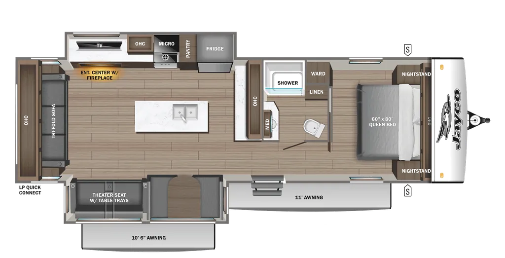 2026 Jayco Jay Feather 32RL floor plan