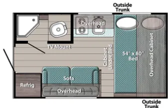 Gulf Stream Innsbruck Lite Super Lite 14RE floor plan