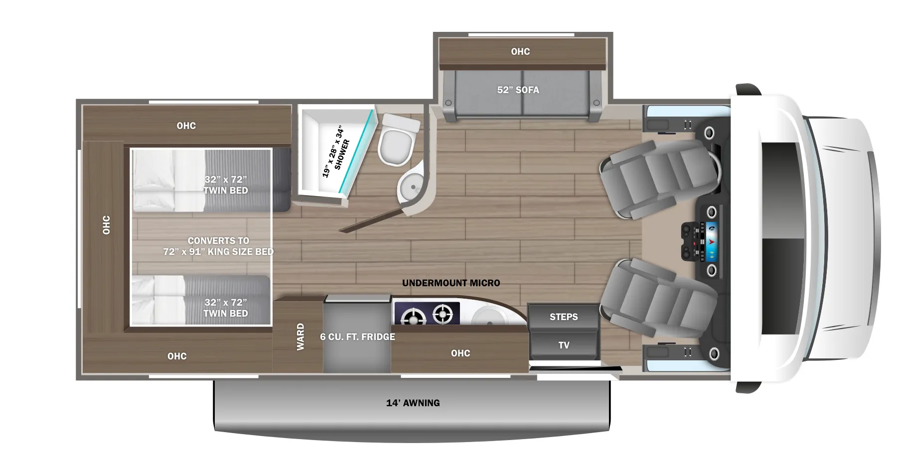 Jayco Melbourne Prestige 24TP floor plan