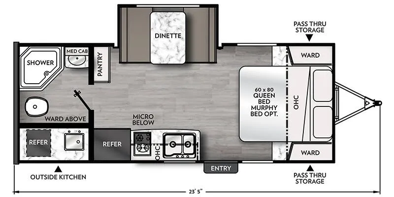2027 Coachmen Apex Nano 203RBK floor plan