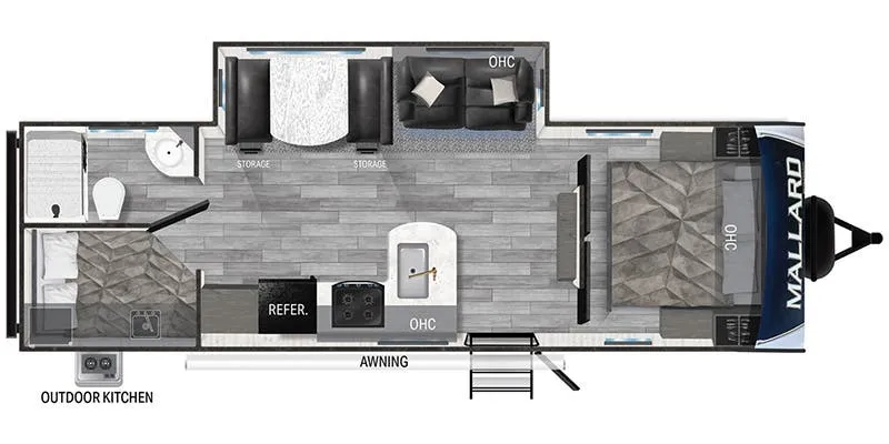 2023 Heartland Mallard M26 floor plan