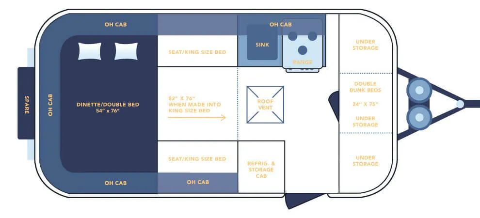 Casita Liberty STANDARD floor plan