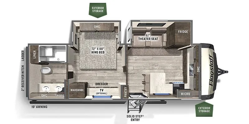 2022 Forest River Flagstaff Classic 826MBR - Floor plan