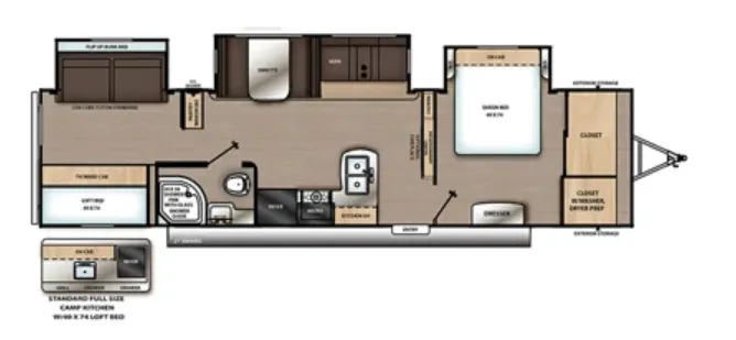 Coachmen Catalina Legacy Edition 343BHTS floor plan