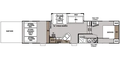 2015 Forest River Cherokee Wolf Pack 315WP floor plan
