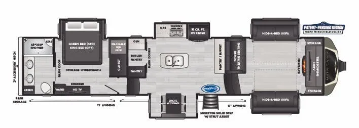Keystone Montana 3763BP floor plan