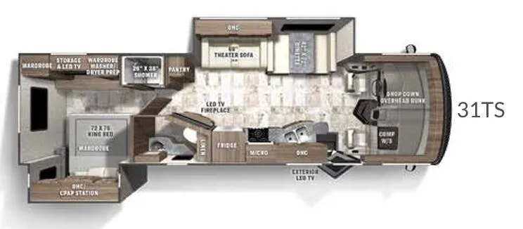 Coachmen Pursuit 31TS floor plan