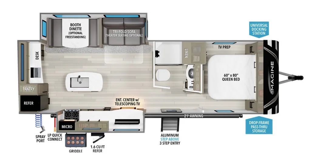 2024 Grand Design Imagine 2670MK - Floor plan