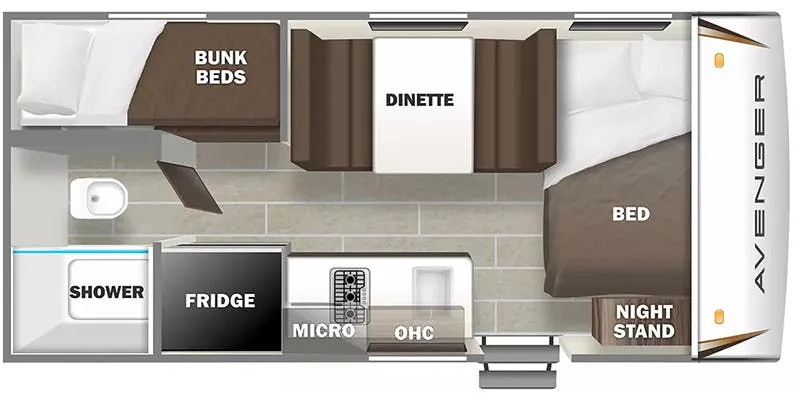 Prime Time Avenger LT 16BH floor plan