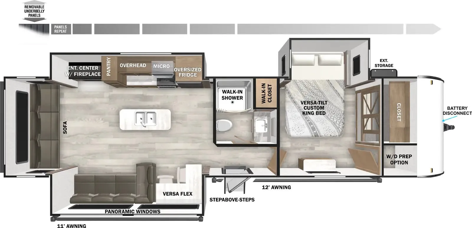 Forest River Wildwood 32RET floor plan