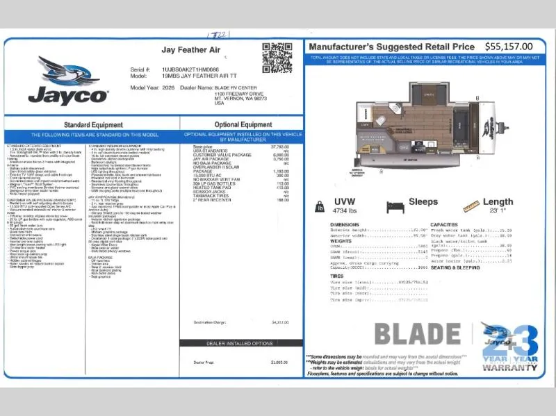 2026 Jayco Jay Feather Air 19MBS - Photo 3