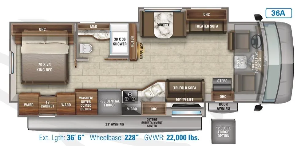 Jayco Precept 36A floor plan