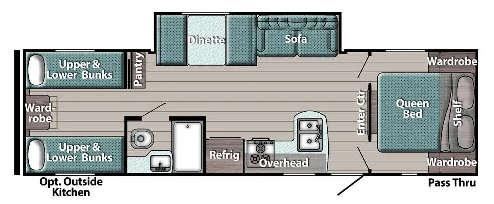 Gulf Stream Innsbruck Lite Ultra-Lite 279BH floor plan