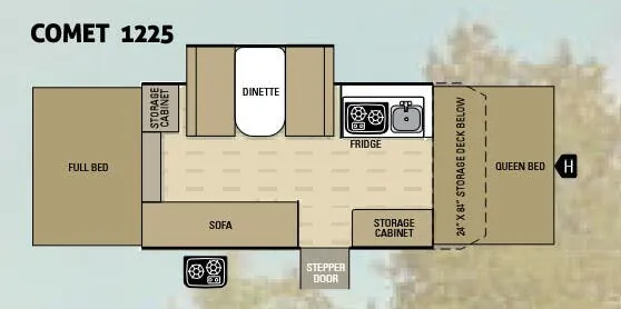 Starcraft Comet 1225 floor plan