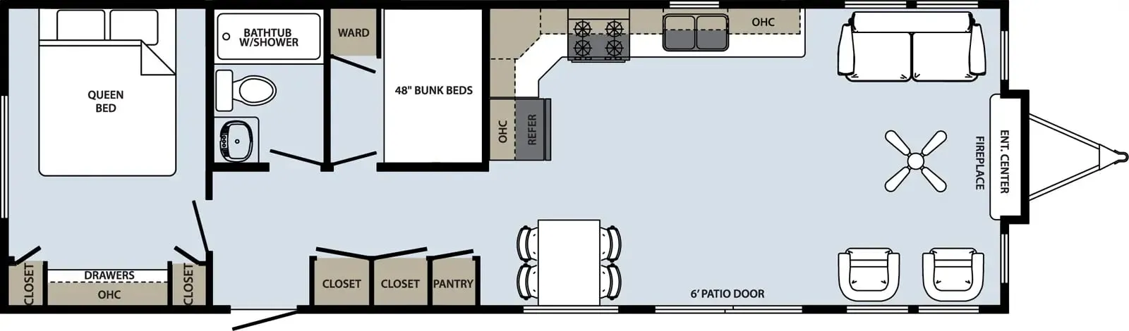 Forest River Quailridge Summit Canada 45AKFL-2B-C-S floor plan