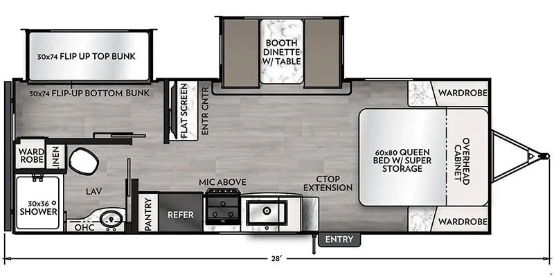 2025 Coachmen Apex Ultra-Lite 241BHS - Floor plan