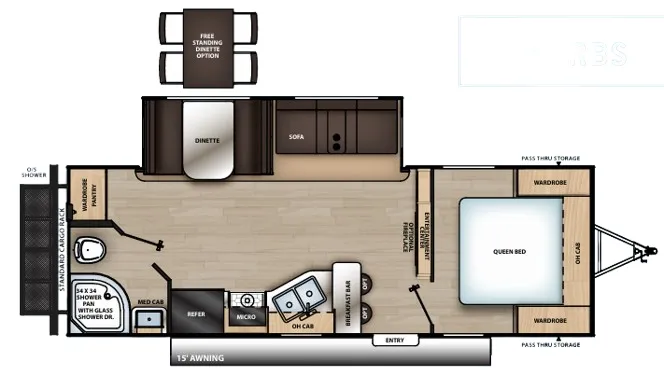 Coachmen Catalina Legacy Edition 243RBS floor plan