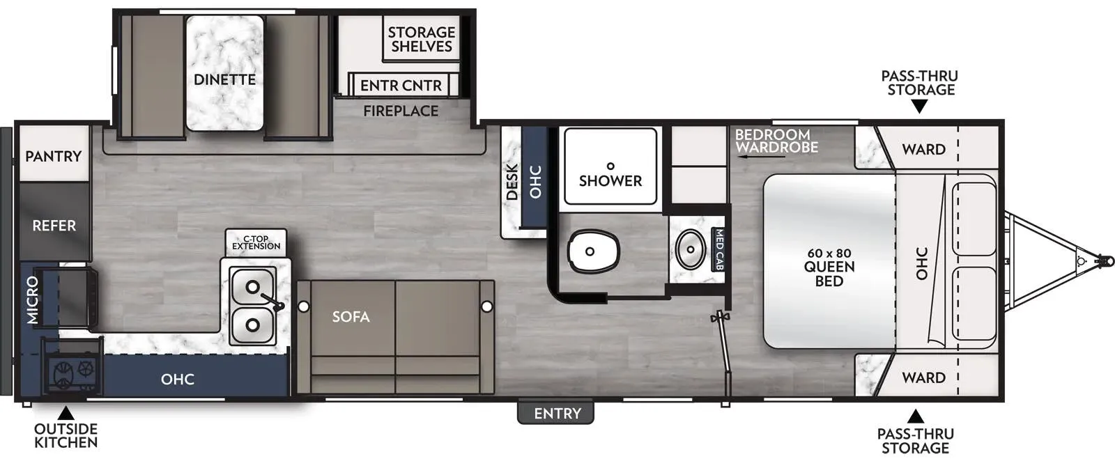Coachmen Apex Ultra-Lite 264RKS floor plan