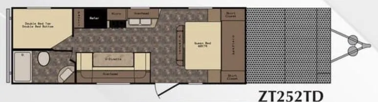 CrossRoads Z-1 1 ZT252TD floor plan