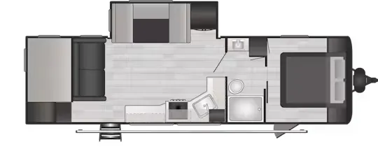Keystone Hideout 28BUSWE floor plan