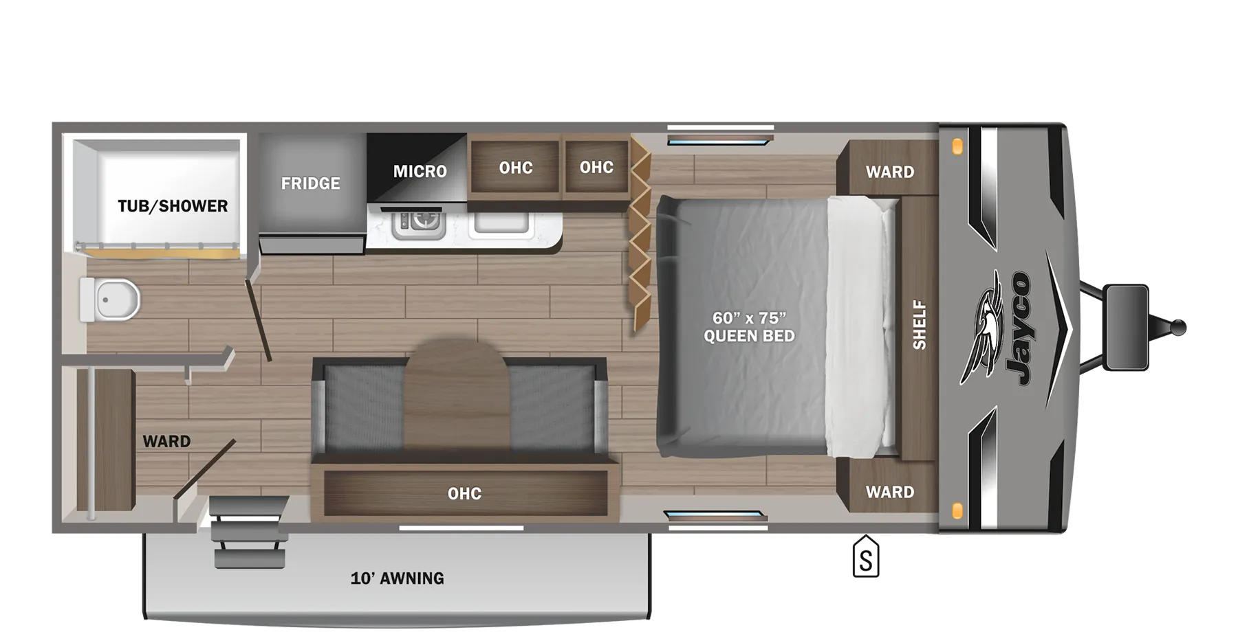 2023 Jayco Jay Flight SLX 195RB - Floor plan