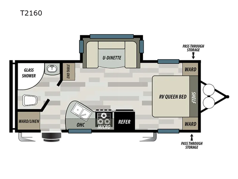 2021 Forest River EVO T2160 - Floor plan