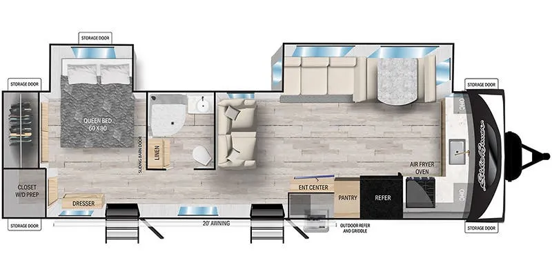 Heartland Eddie Bauer 33FK floor plan