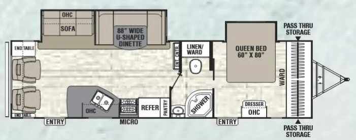 Coachmen Freedom Express Liberty Edition 297 RLDSLE floor plan