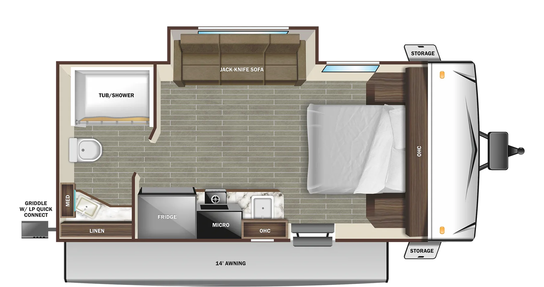 Starcraft Super Lite Maxx 18RBS floor plan