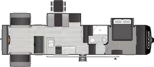Keystone Cougar 366RDS floor plan