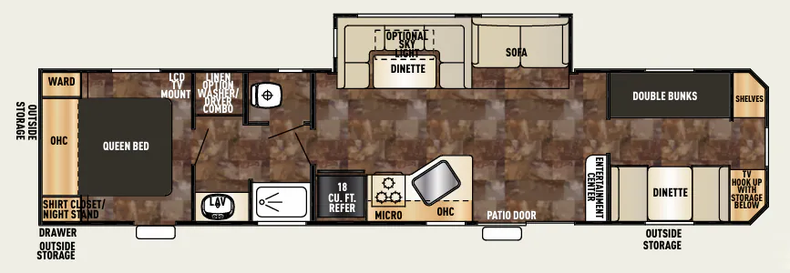 Forest River Cherokee 39P floor plan