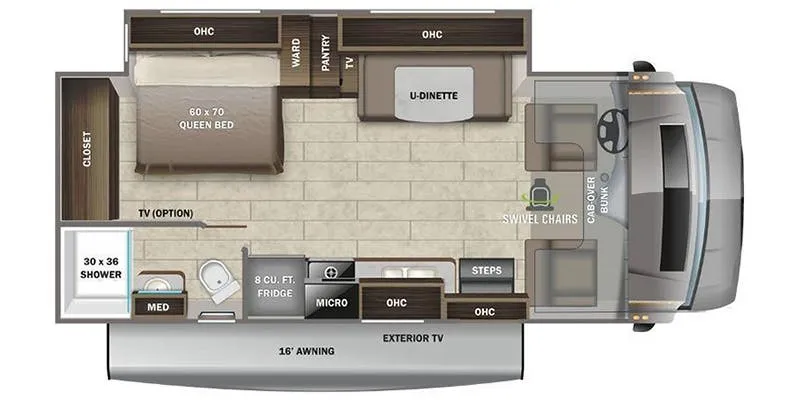 2022 Entegra Coach Odyssey 24B - Floor plan