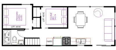 Elevation Park Model Company 5 Series 5-105 floor plan
