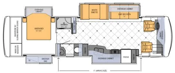 2012 Newmar Ventana 3433 - Floor plan