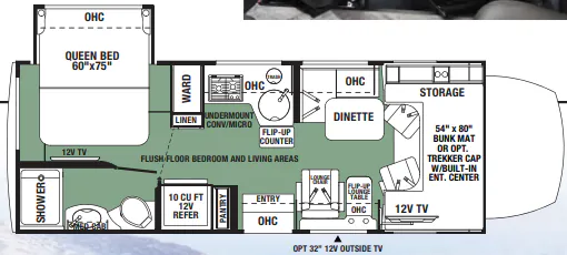 Forest River Forester MBS 2401Q floor plan