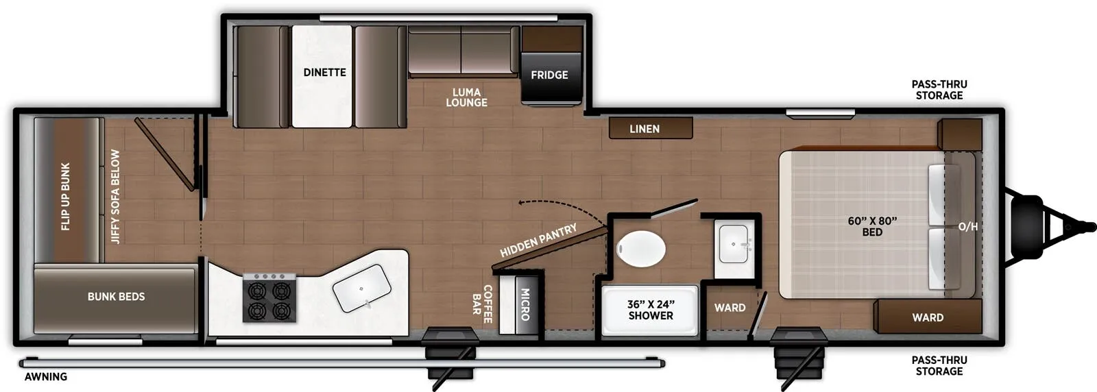 Forest River Airelume 285 floor plan