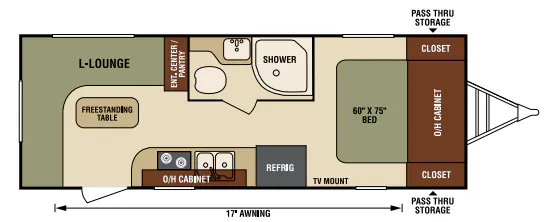 Venture RV Sonic SN210VRD floor plan