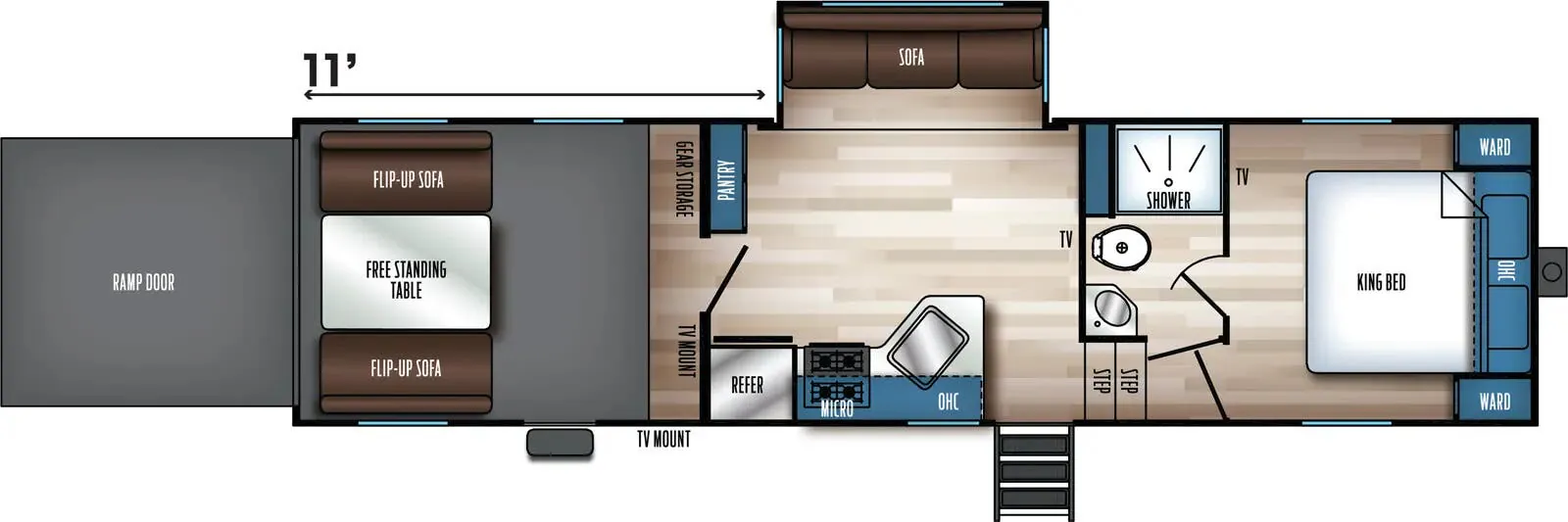 Forest River Vengeance Rogue SUT 323SUT floor plan