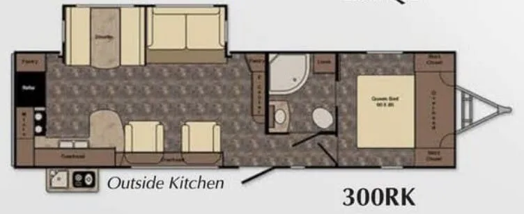 CrossRoads Sunset Trail Super Lite 300RK floor plan