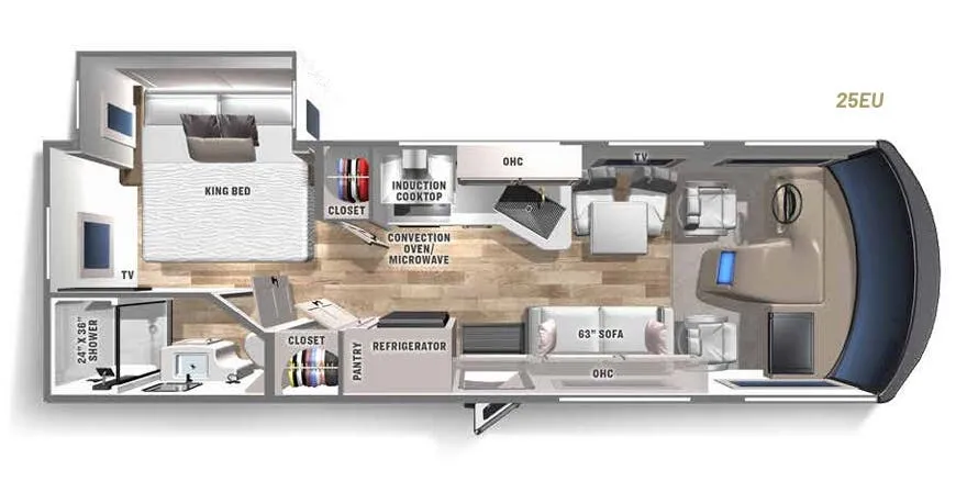 Coachmen Euro 25EU floor plan