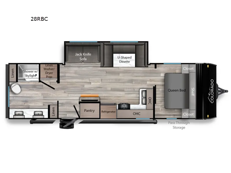 2026 Dutchmen Colorado 28RBC - Floor plan