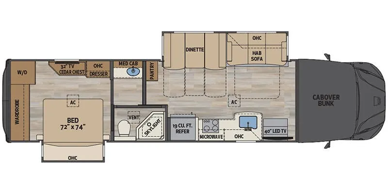 Renegade RV Valencia 38RW floor plan